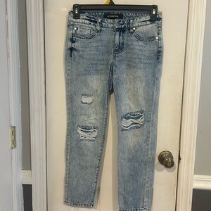 Liverpool Light Blue Ripped Boyfriend Jeans